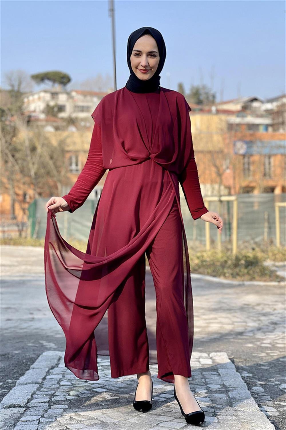 Moda Çizgi Tesettür Tulum
