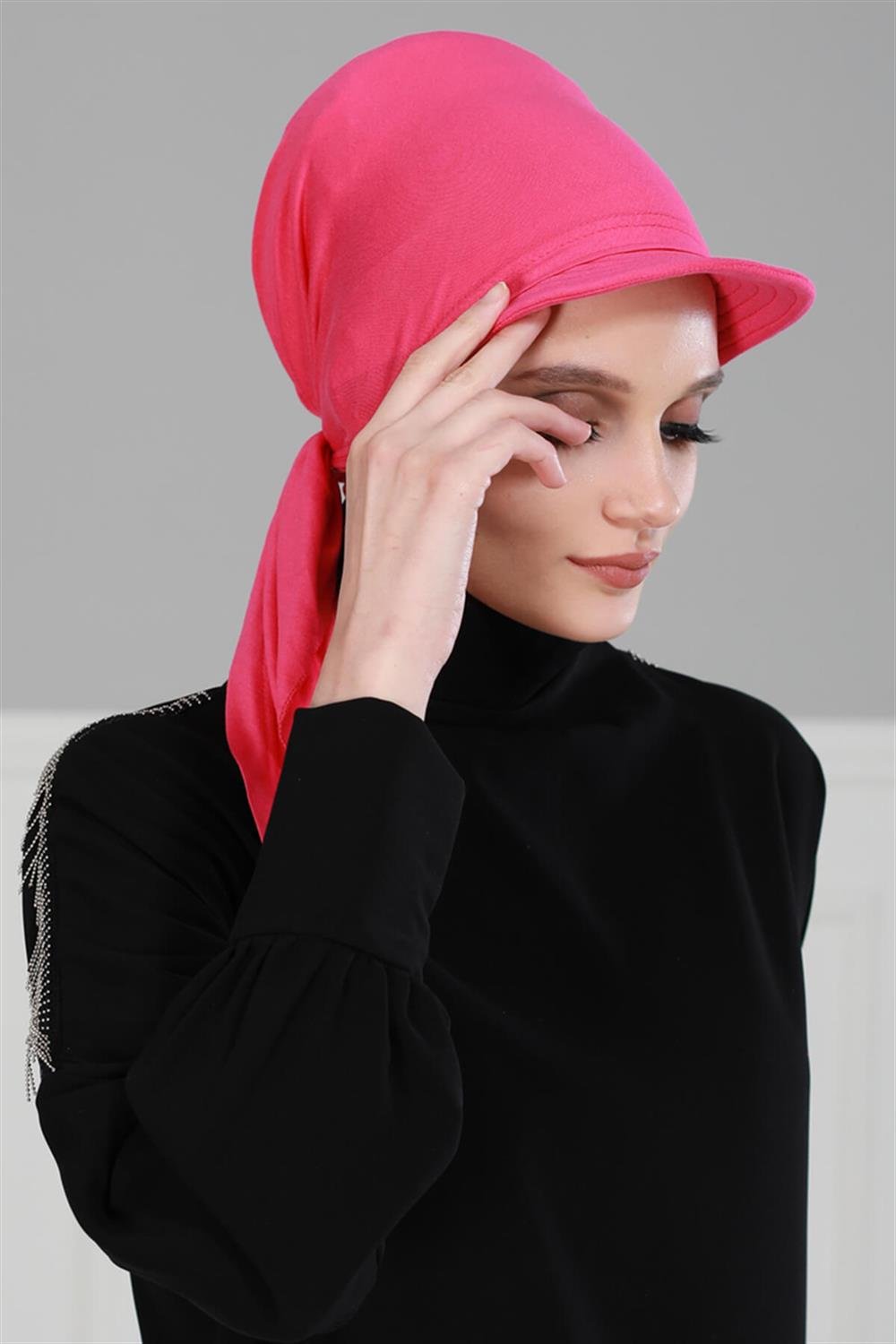 Siperlikli Bandana Fuşya