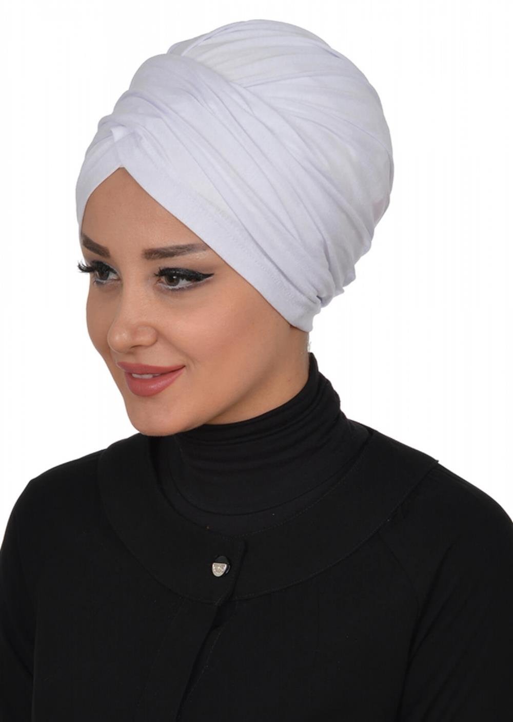 Tesettür Bone Beyaz