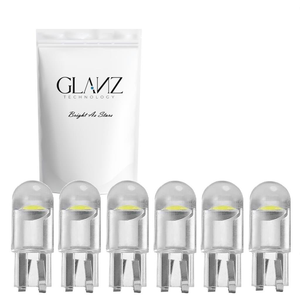 Glanz T10 W5w 6000k Beyaz Dipsiz Park Plaka Ampulü Lamba 6 Adet