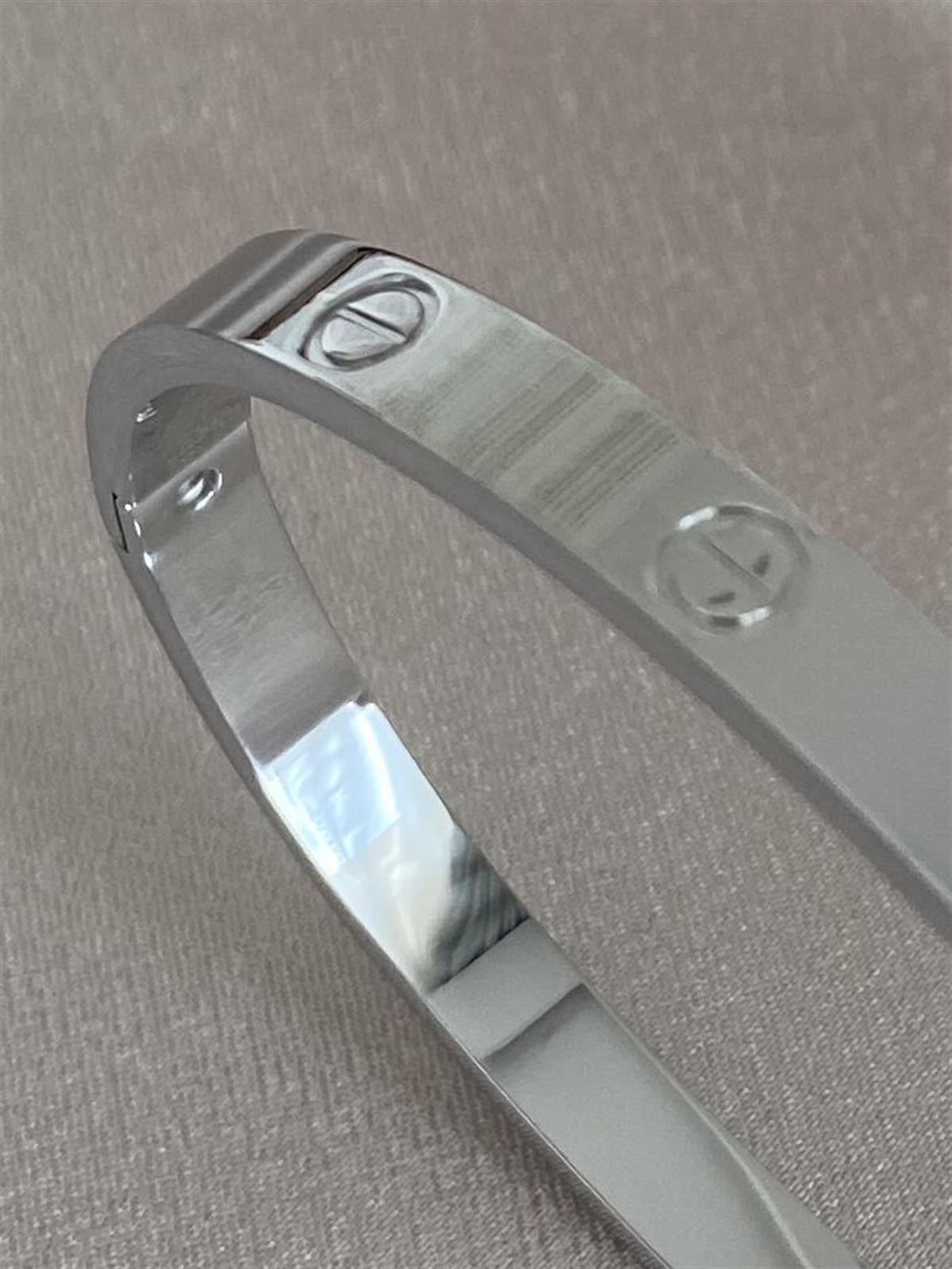 Cartier Kelepçe Taşsız gümüş