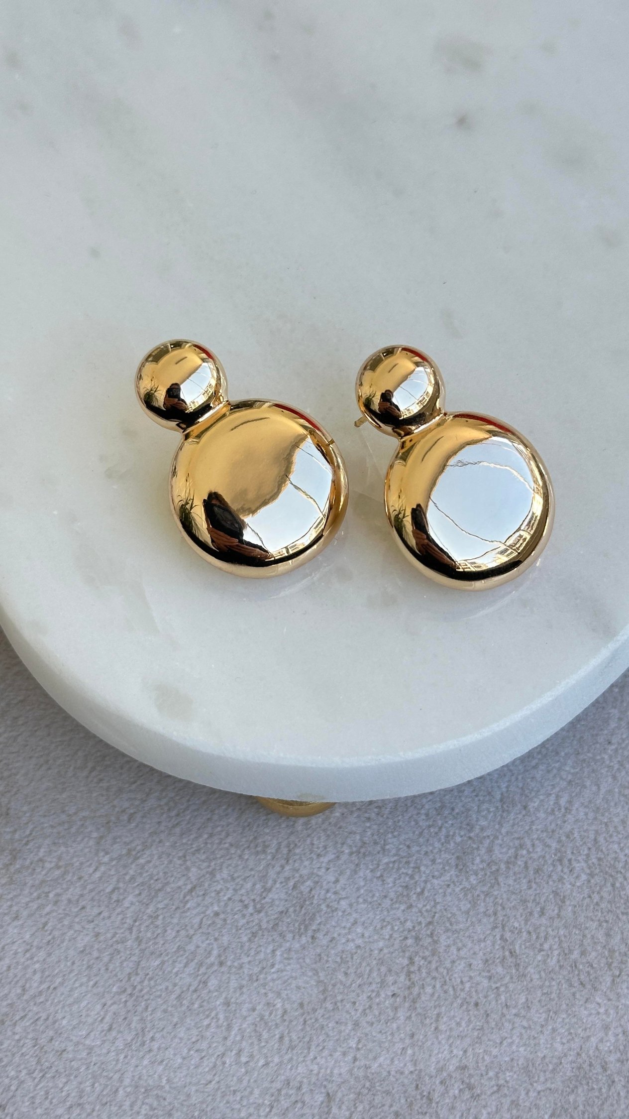 Halka Model Gold Küpe 3cm