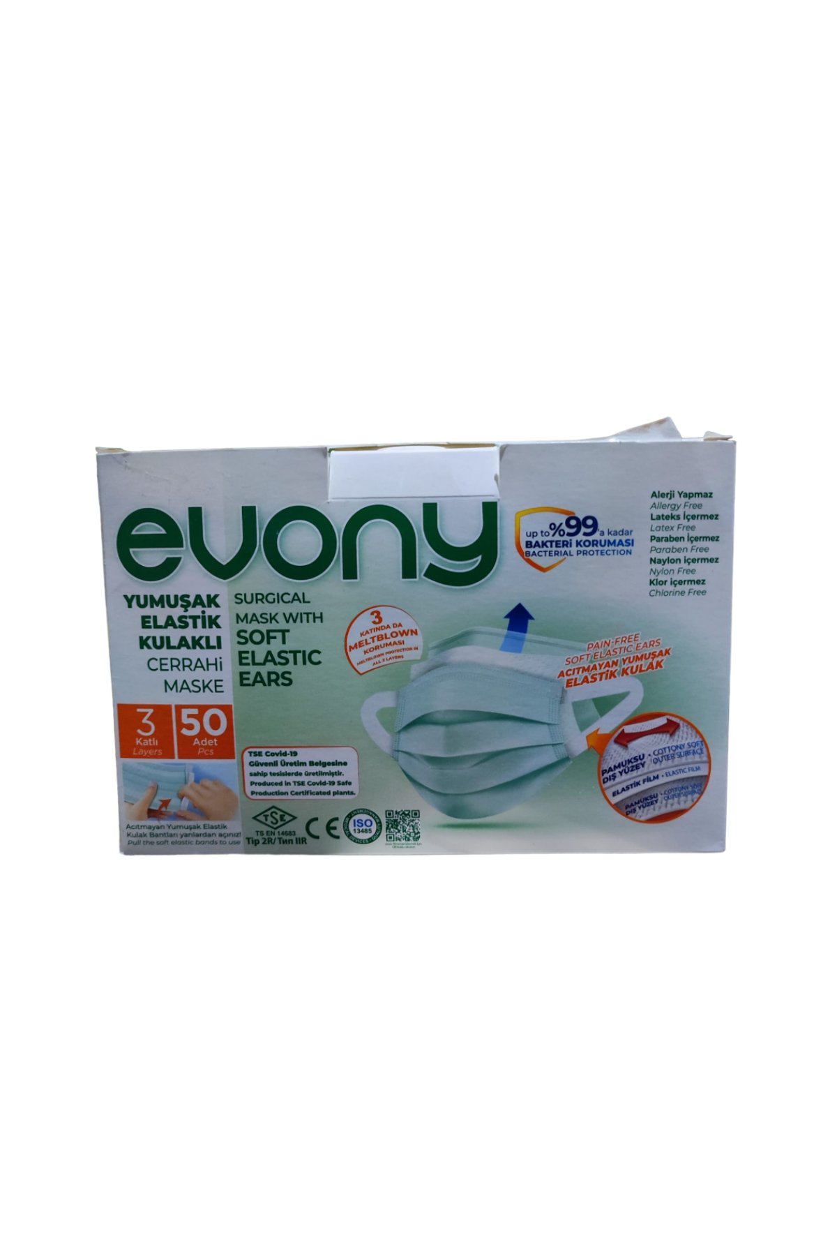 EVONY MASKE 1 PKT=50 ADET