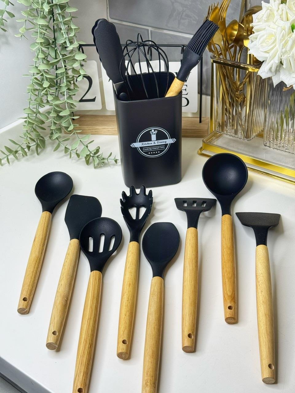 Mono 12 Parça Silikon Set Siyah