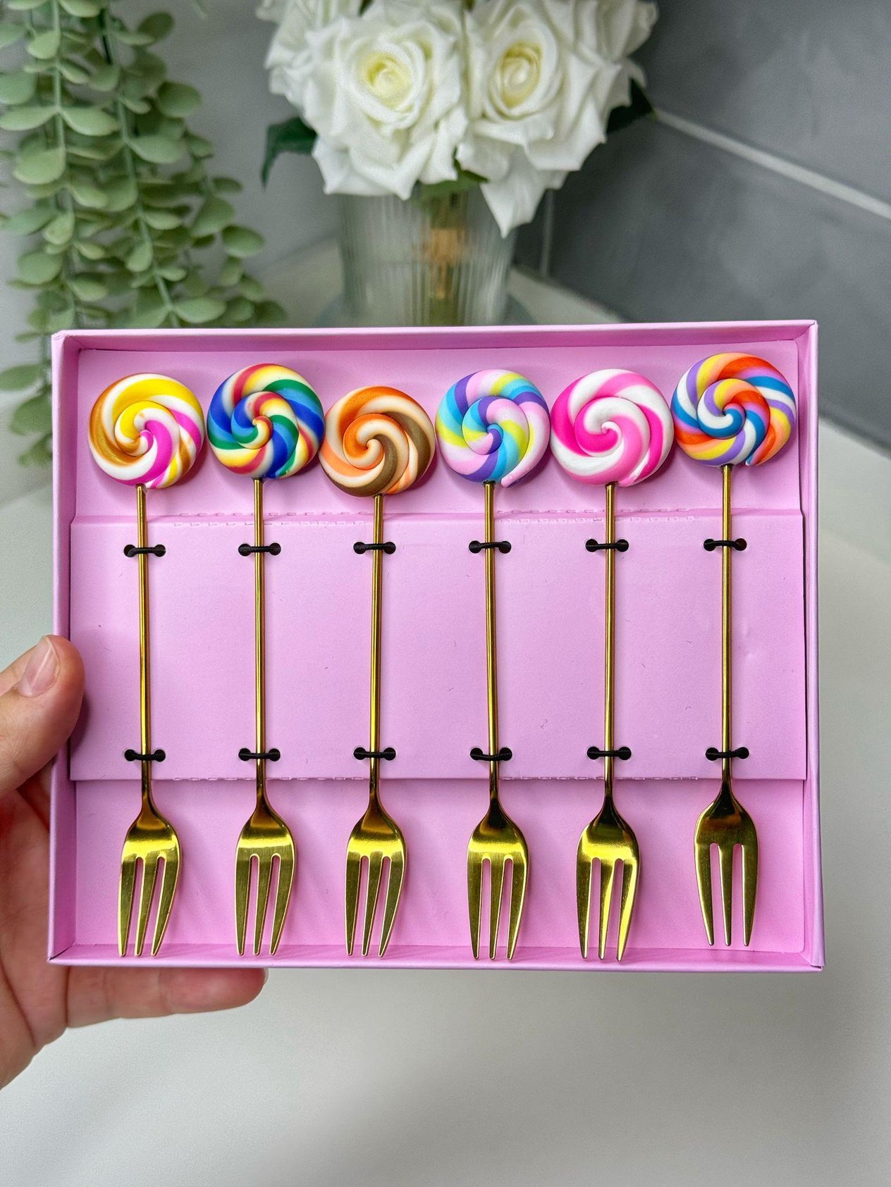 Sweet Donut 6 Kişilik Kokteyl Çatalı (5)