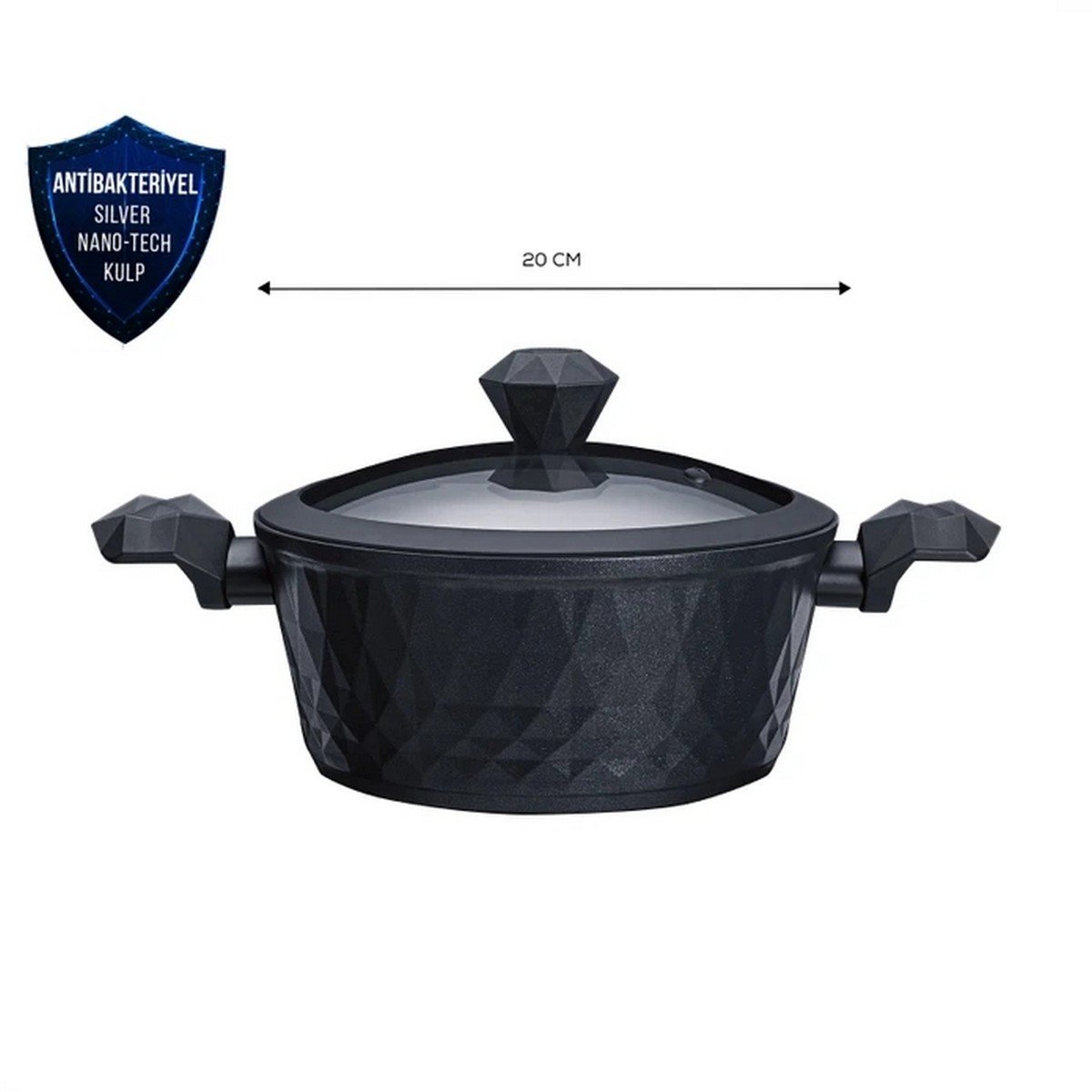 Karaca Bio Diamond Ant.Bak Kulp 20cm Tencere