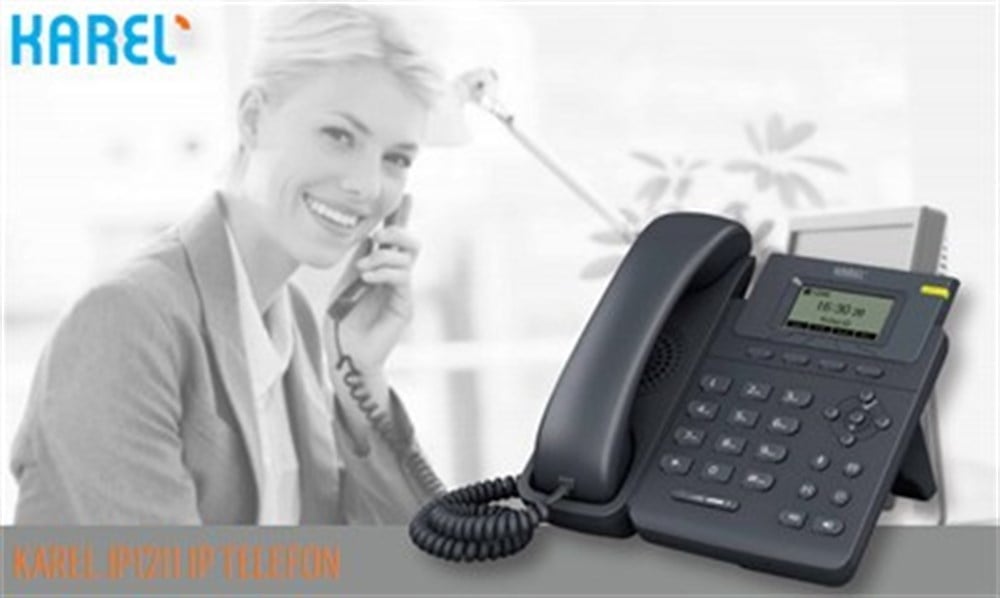 Karel IP1211 IP Poeli Masaüstü Kablolu Telefon