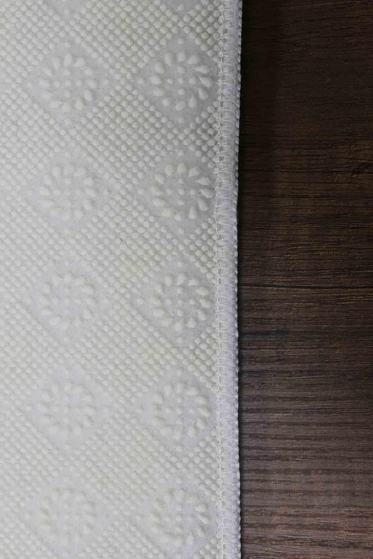 Dekoratif Özel Tasarım Modern Pactwork Desenli Kaymaz Taban Yıkanabilir Halı EEXFAB540 - Lila