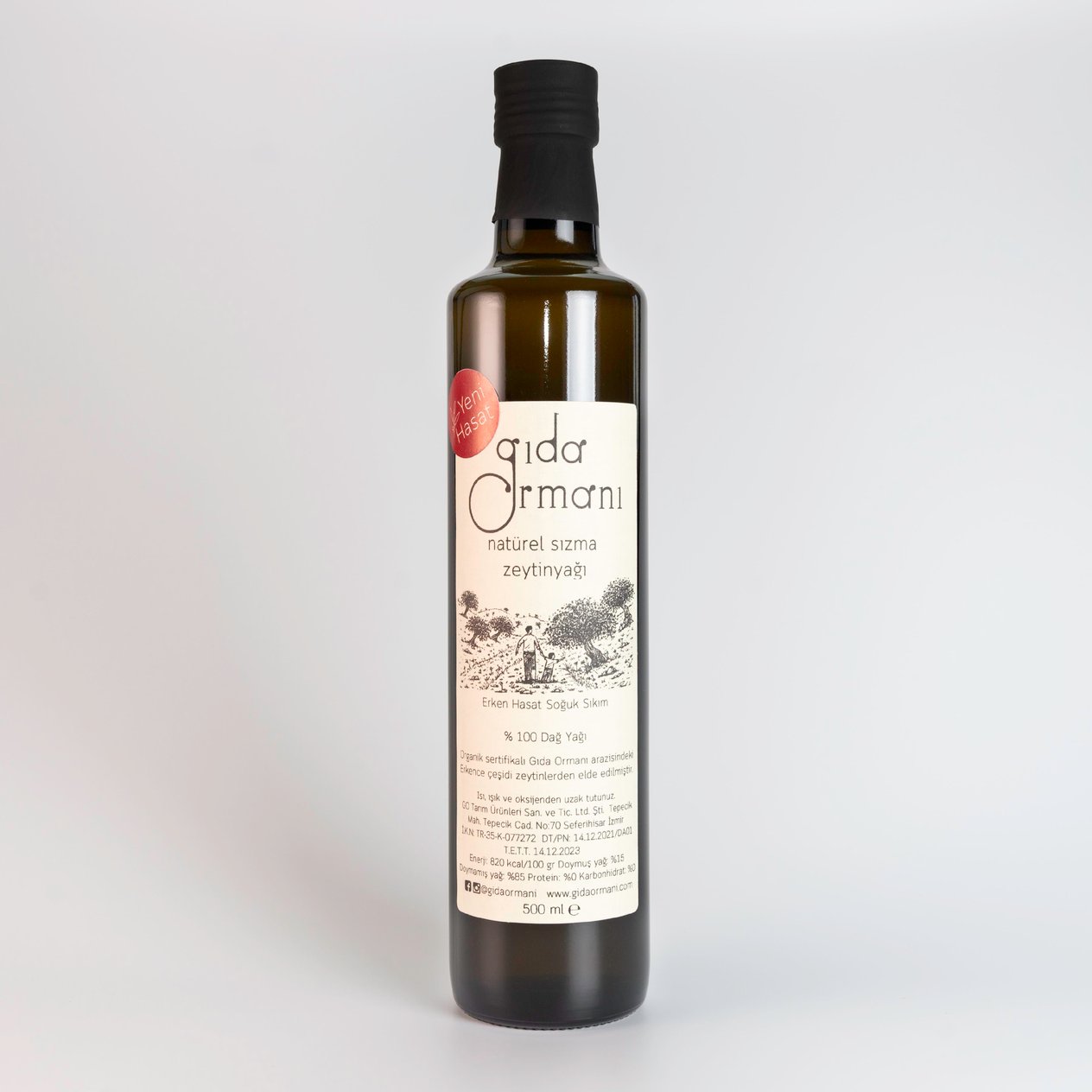 Domat - Erken Hasat Natürel Sızma Zeytinyağı 500 ml