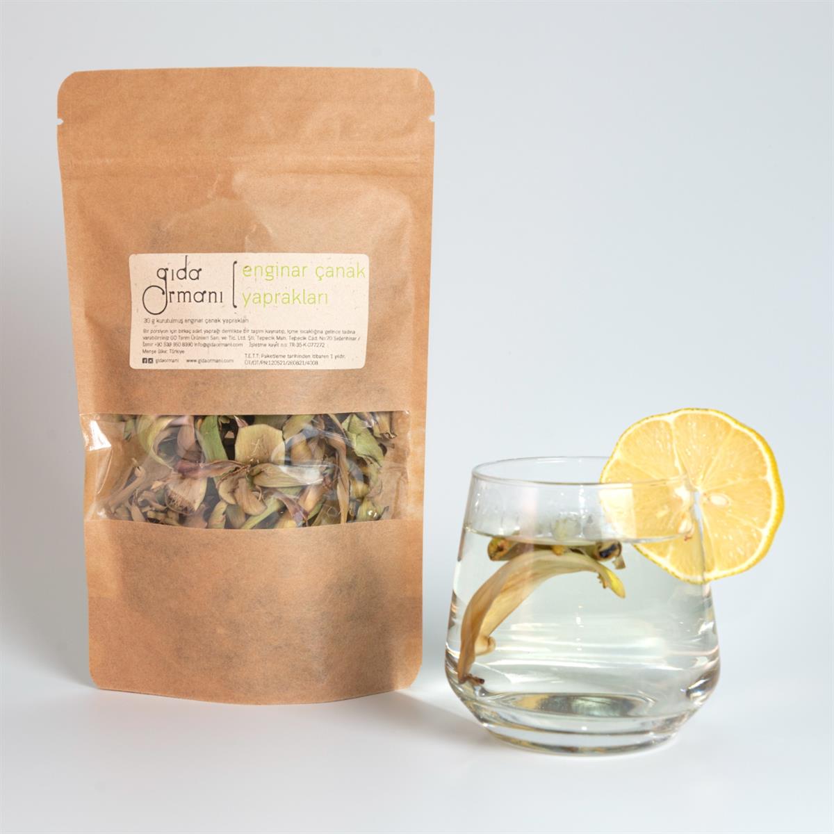 Kurutulmuş Enginar Çanak Yaprağı 25 g