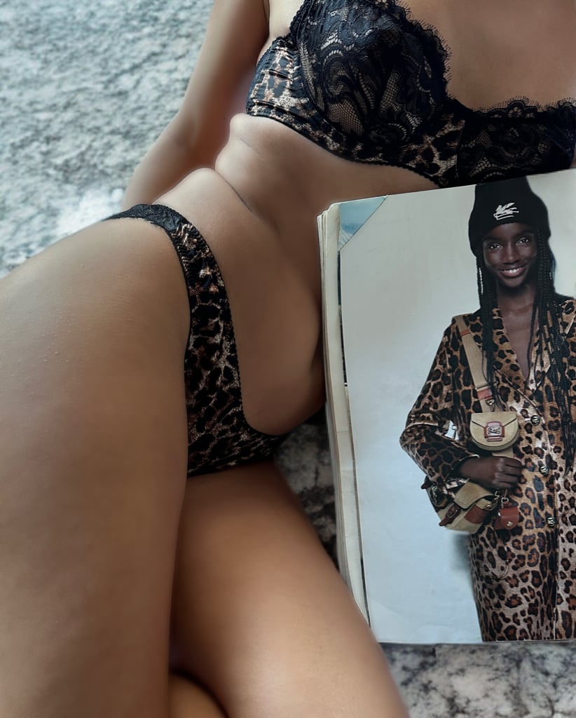 Leopar Desenli Bralet Set