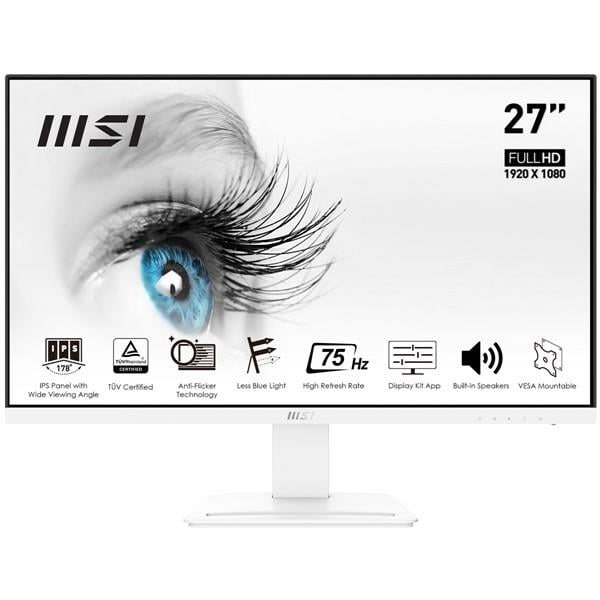  MSI 27" IPS PRO MP273W 5MS 75HZ HDMI-DP EV OFİS TİPİ MONİTÖR BEYAZ