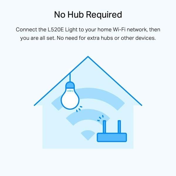  TP-LINK TAPO L520E Tapo Akıllı Wi-Fi Ampul, Gün Işığı ve Işık Şiddeti Ayarlanabilir