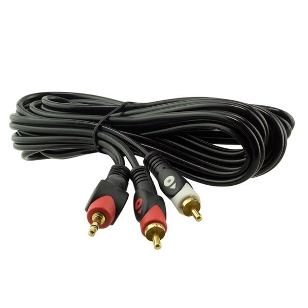 2 RCA ERKEK + 3.5 MM STEREO ERKEK 3 METRE 1.KALİTE KABLO (4767)