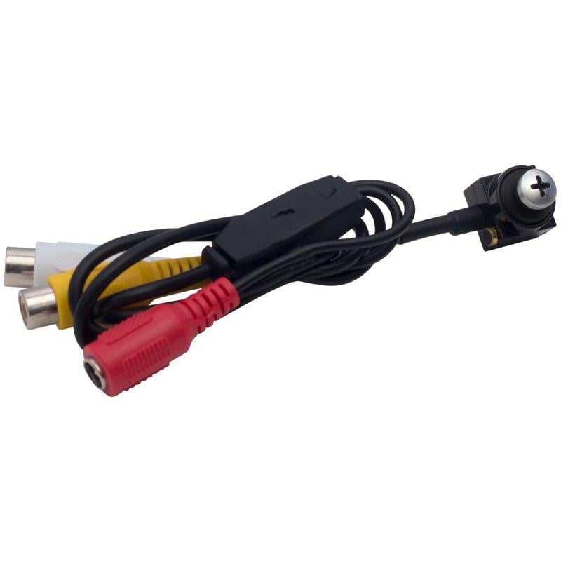 3.6MM 800 TVL 1/4 SENSOR MİKROFONLU VİDA TİP MİNİ KAMERA (4767)