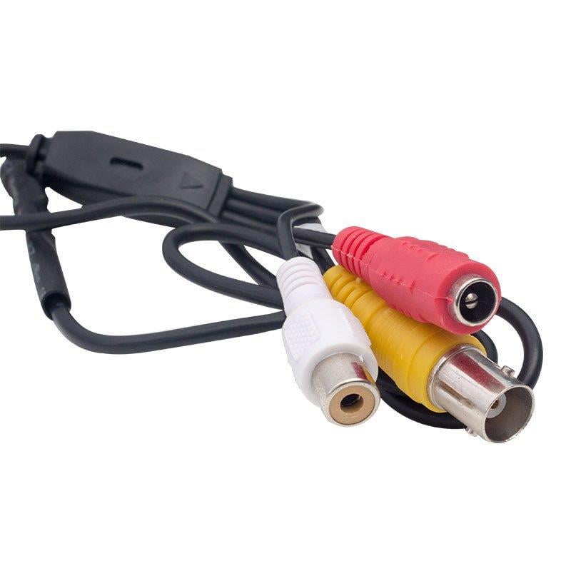 3.6MM 800 TVL 1/4 SENSOR SES ÇIKIŞLI SİYAH VİDA MODEL MİNİ KAMERA (4767)