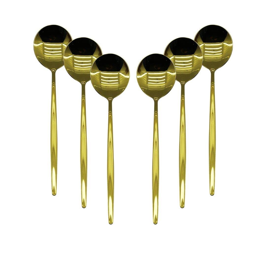 6 PCS GOLD YEMEK KAŞIK SETİ (4767)