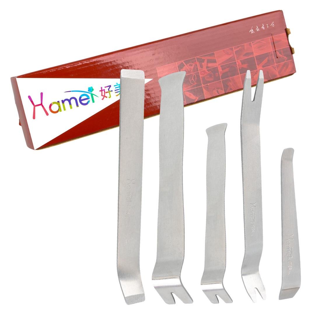 ARAÇ İÇİ SES SİSTEMİ SÖKME - LASTİK SÖKME -  KAPI DÜZELTME ÇIKARMA SETİ ÇELİK METAL (4767)