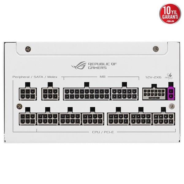 ASUS 1000W 80+ PLATINUM ROG STRIX 1000P WHITE PCIE 5.0 TAM MODÜLER POWER SUPPLY BEYAZ