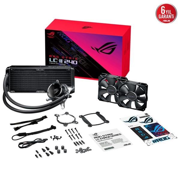 ASUS 240MM ROG STRIX LC II 240 AURA SYNIC RGB AM5-1700P SIVI SOĞUTUCULU İŞLEMCİ FANI