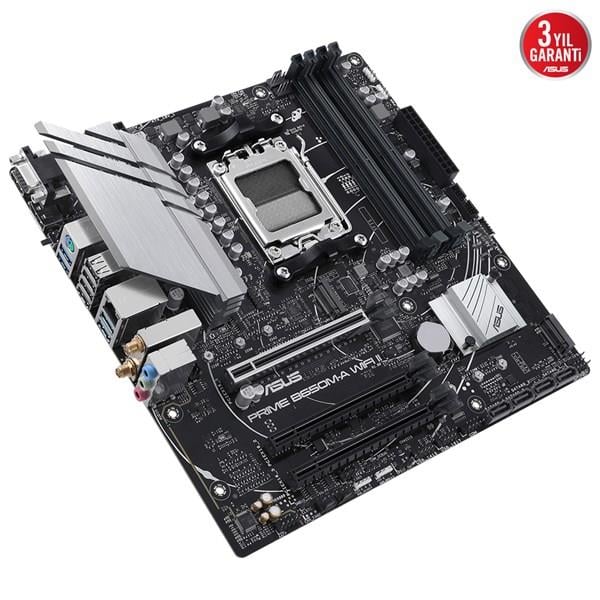 ASUS PRIME B650M-A WIFI II DDR5 HDMI DP PCIe 16X v4.0 AM5 mATX	