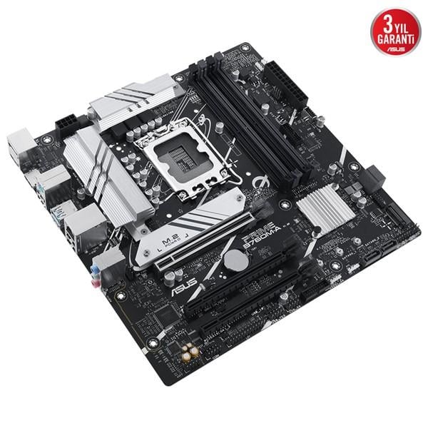 ASUS PRIME B760M-A-CSM DDR5 HDMI-DP PCIE 4.0 1700p mATX KURUMSAL ANAKART