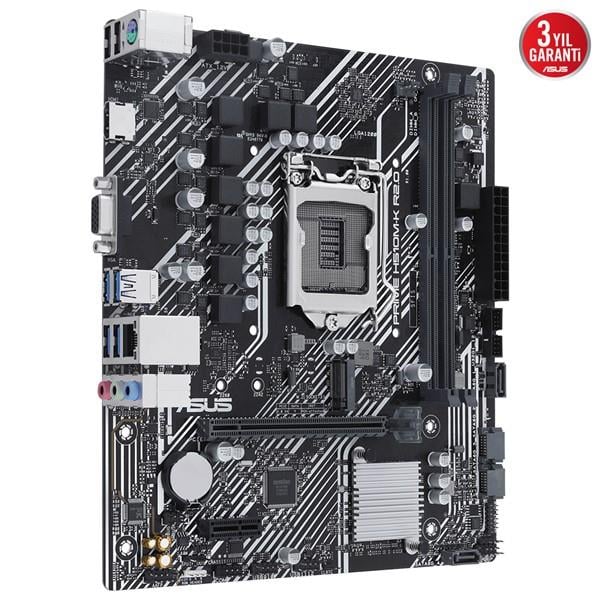ASUS PRIME H510M-K R2.0 DDR4 HDMI PCIe 16X v4.0 1200p v2 mATX	