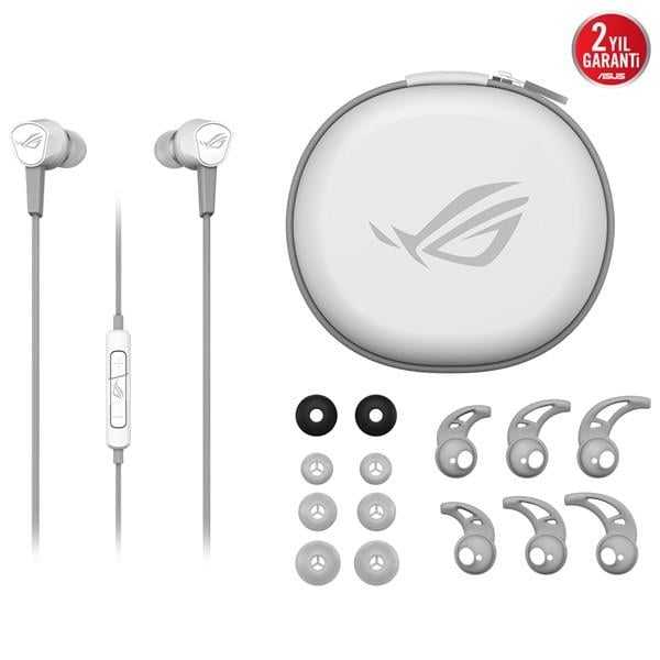 Asus Rog Cetra Iı Core Whıte Kulakiçi Oyuncu Kulaklığı Pc/Ps4/Xbox One İçin 3,5 Mm Konnektör Mobil Ve Nıntendo Swıtch