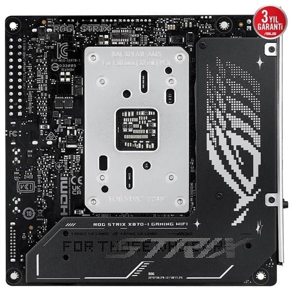 ASUS ROG STRIX X870-I GAMING WIFI-7 DDR5 HDMI-DP PCIE 5.0 AM5 MITX 