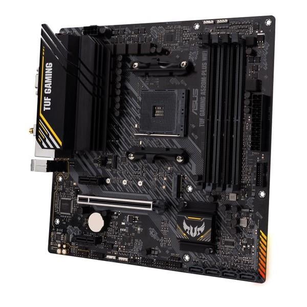 ASUS TUF A520M-PLUS GAMING WIFI DDR4 HDMI DVI PCIe 16X v3.0 AM4 mATX