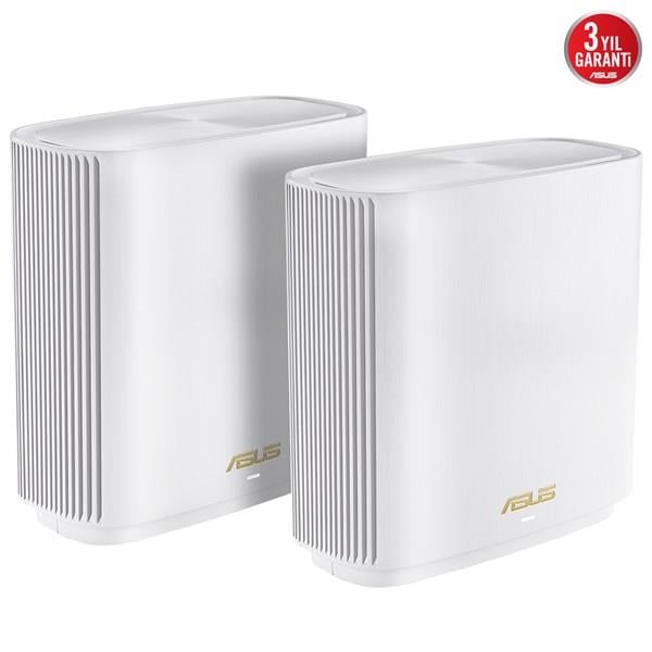 ASUS ZENWIFI XT9-W AX7800 WIFI-6 GAMING Mesh Router 2-li Paket beyaz