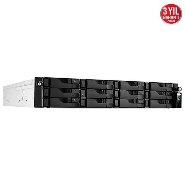 ASUSTOR AS6512RD-64GB ATOM QC C3538-64GB RAM-12-diskli RACK NAS SUNUCU