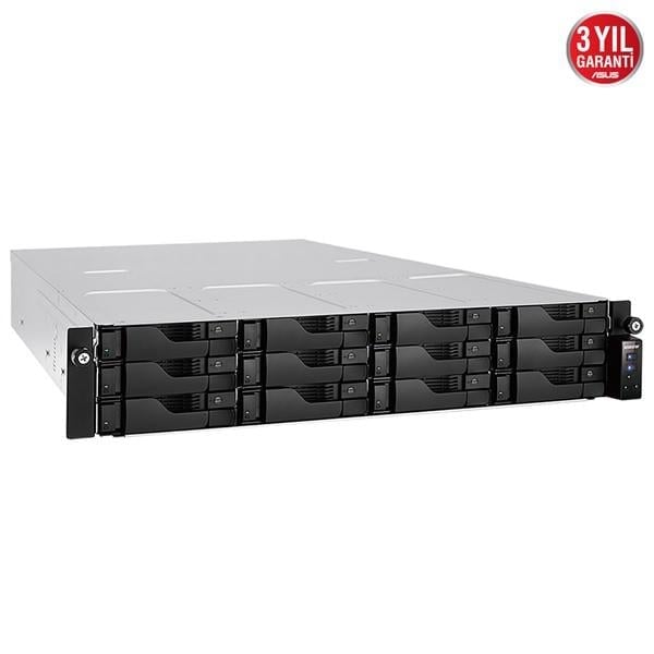 ASUSTOR AS6512RD-64GB ATOM QC C3538-64GB RAM-12-diskli RACK NAS SUNUCU