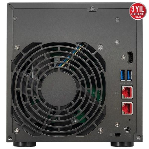 ASUSTOR AS6604T CELERON QC-4GB RAM-4-diskli Nas Sunucu (Disksiz)