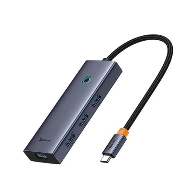 BASEUS ULTRA JOY 5IN1 MULTIFONKSIYONAL GRI TYPE-C HUB DOCK STATION B00052809813-00 