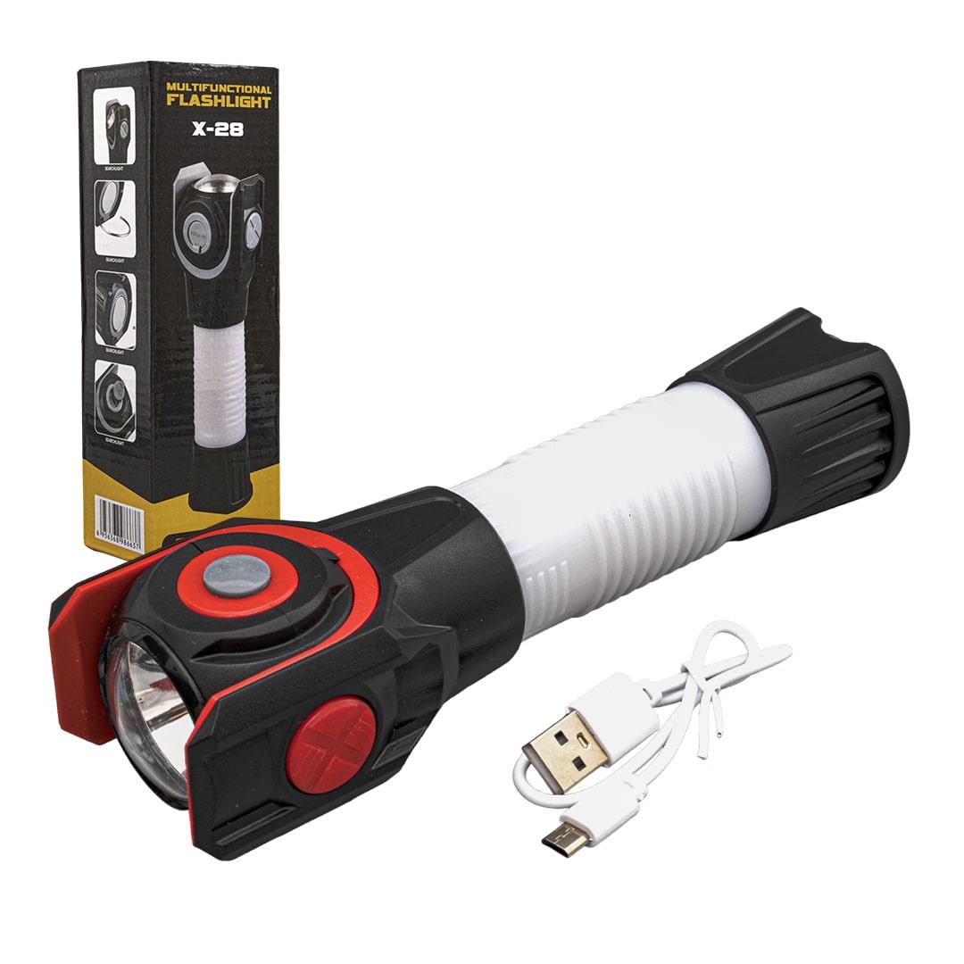 ÇOK FONKSİYONLU USB ŞARJLI EL FENERİ (4767)