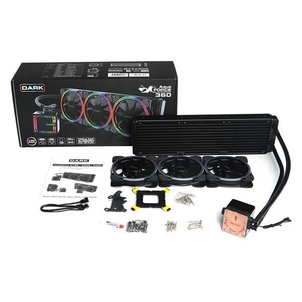 DARK 360mm W360 DKCCW360 RGB Sıvı Soğutmalı AM5-1700p İşlemci Fanı