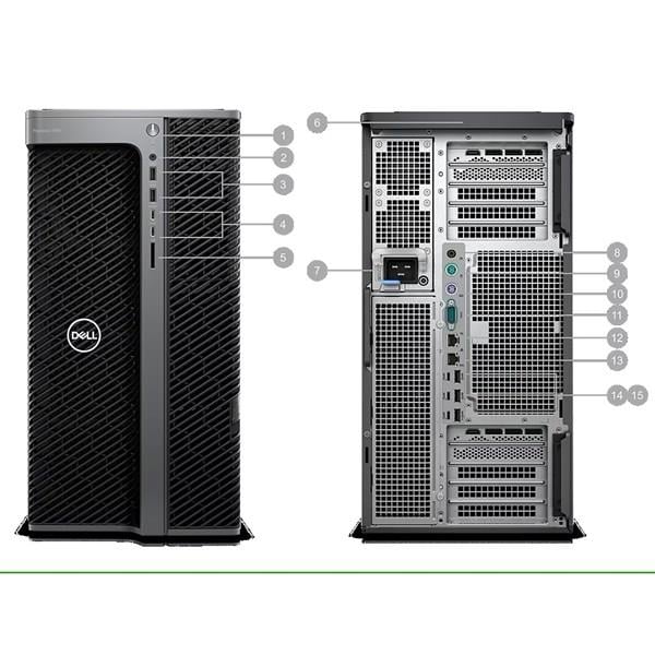 DELL T7960-W7-3455 W5-3455 2.5GHz 4x8gb 512gb M.2 PCIe W11 Pro İş İstasyonu