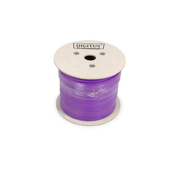 DIGITUS CAT6 Utp 23AWG Mor 500m Makara Saf Bakır Kablo 0.50mm DK-1613-VH-5