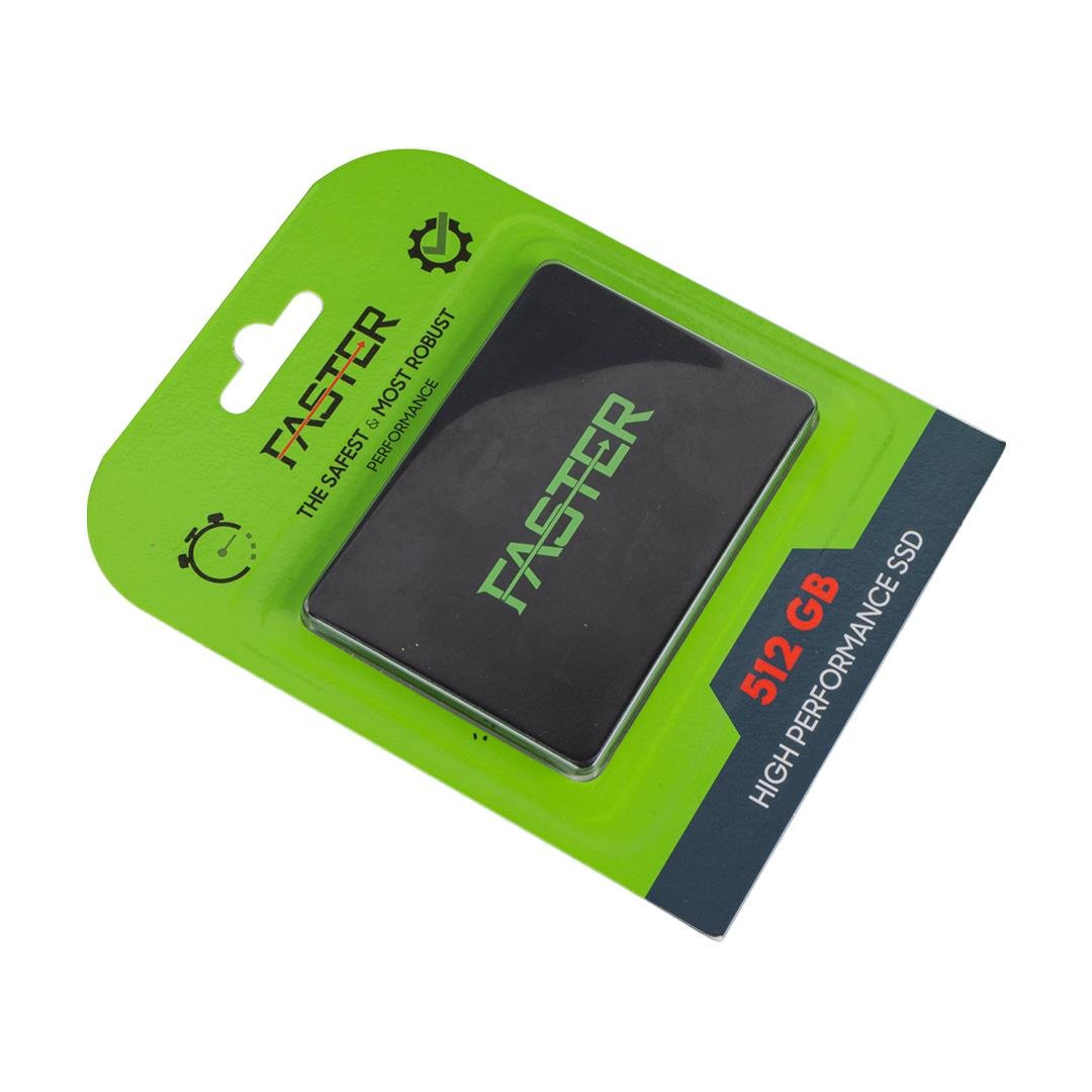 FASTER FS-512 SATA3 512 GB SSD 550/510 MB/S UZUN ÖMÜRLÜ HARDDİSK (4767)
