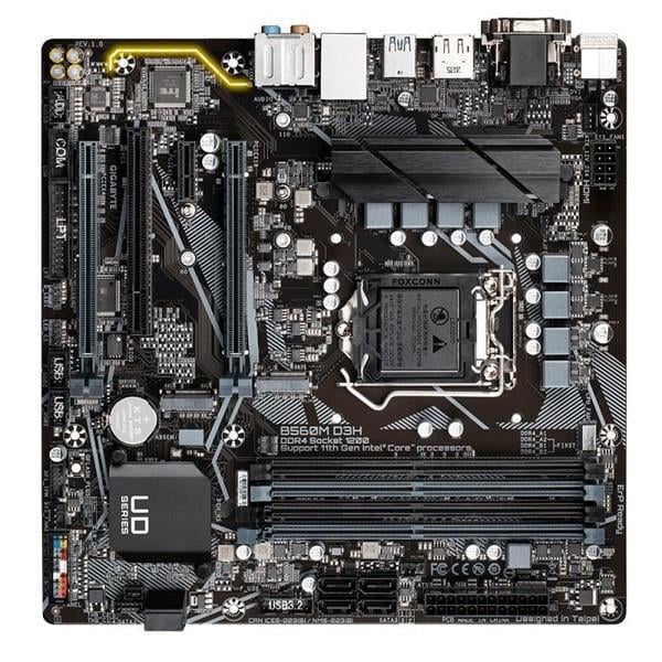 GIGABYTE B560M D3H DDR4 M2 PCIe NVME HDMI DVI DP PCIe 16X v4.0 1200p v2 mATX
