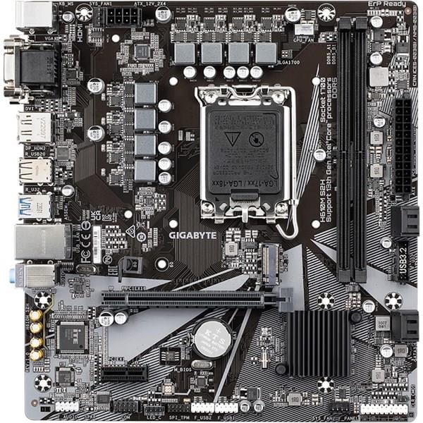 GIGABYTE H610M S2H DDR5 HDMI DVI DP PCIe 16X v4.0 1700p mATX