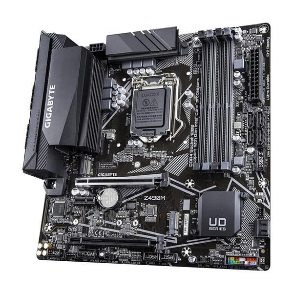 GIGABYTE Z490M DDR4 M2 PCIe NVME HDMI DP PCIe 16X v3.0 1200p mATX