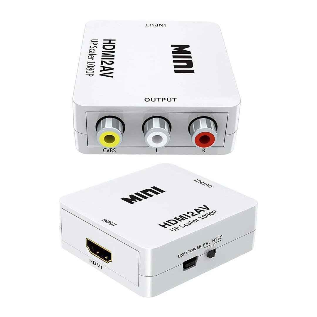 HDMI TO RCA MİNİ MODEL 1920X1080 PLASTİK KASA ÇEVİRİCİ KONVERTÖR (4767)
