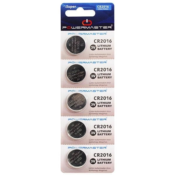 HUANQIU CR2016 3 VOLT LİTYUM PARA PİL (5Lİ PAKET) (4767)