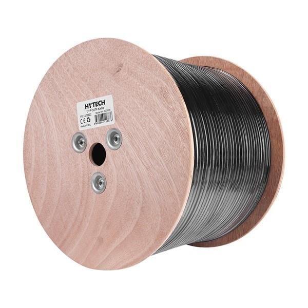 Hytech HY-CAT629 305m Gri/Siyah 0.56mm 23awg UTP CAT6 Dış Ortam Kablosu