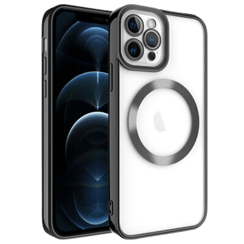 İPHONE 12 PRO MAX KROM LENS KORUMALI KILIF