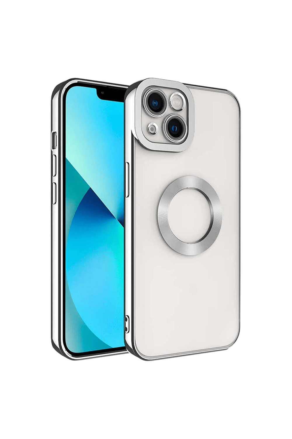 İPHONE 14  KROM LENS KORUMALI KILIF