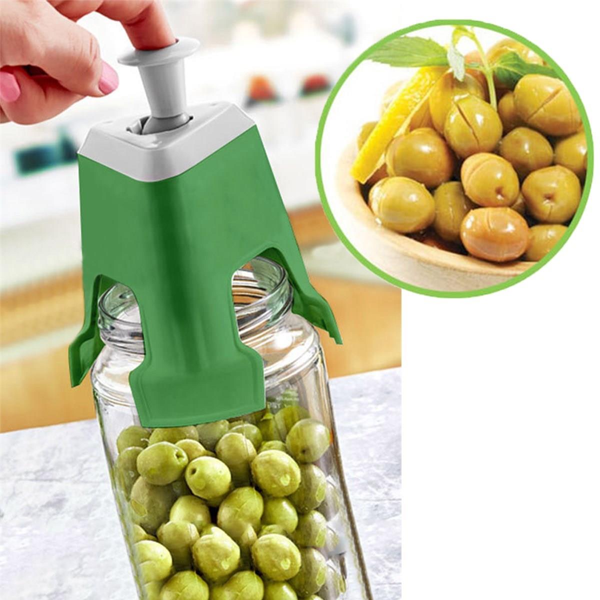 Kolay Zeytin Dilme Çizme Aparatı Pratik Kolay Zeytin Çizici Alet (4767)