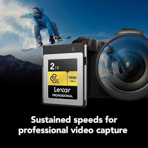 LEXAR 2TB PROFESSIONAL GOLD LCXEXPR002T-RNENG CFEXPRESS 4.0 TYPE-B KART